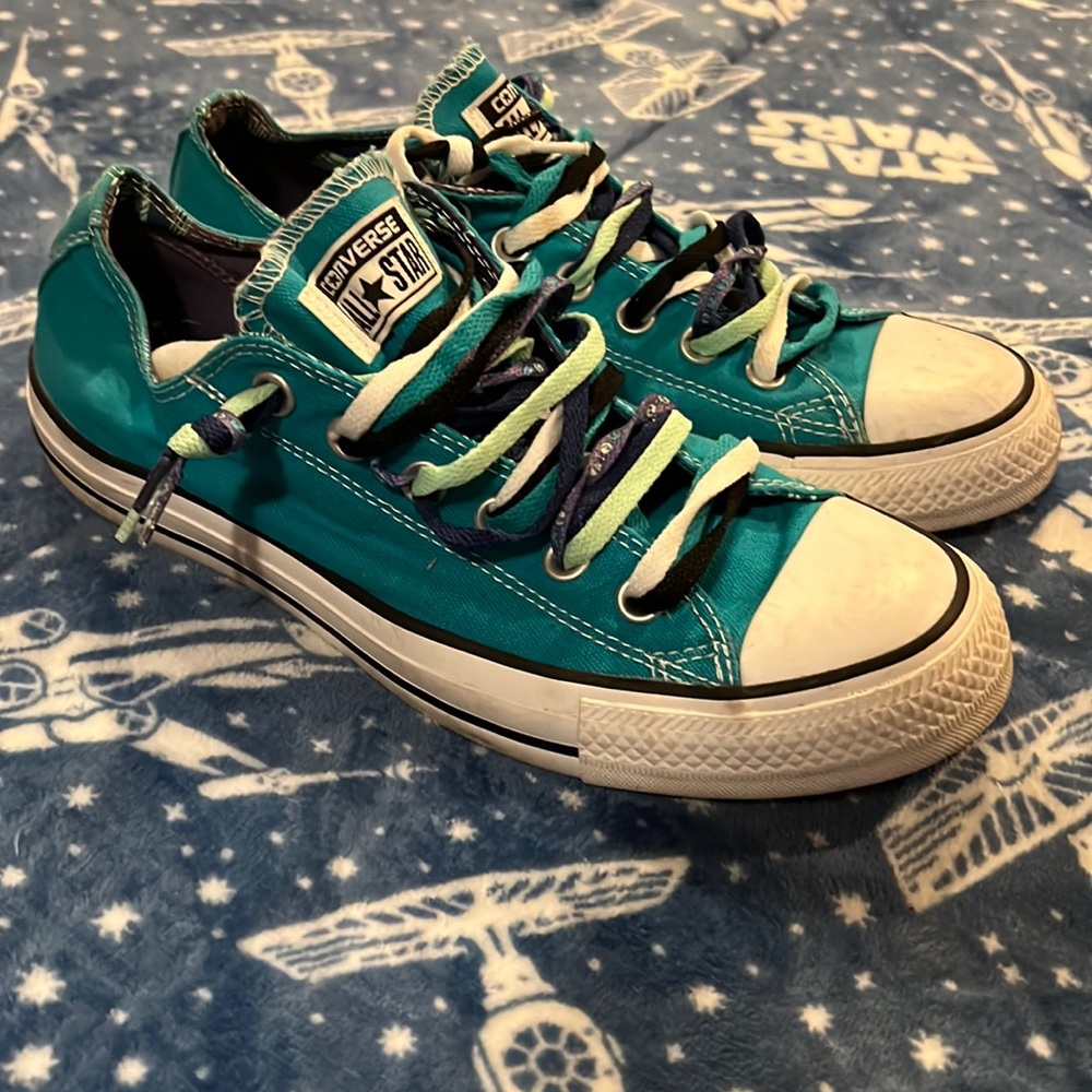 Converse Chuck Taylor teal shoes size 9 women’s